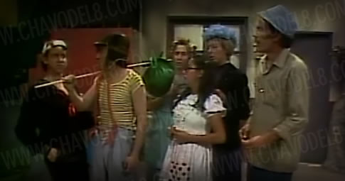 Episodio del Chavo: Los globos y favores
