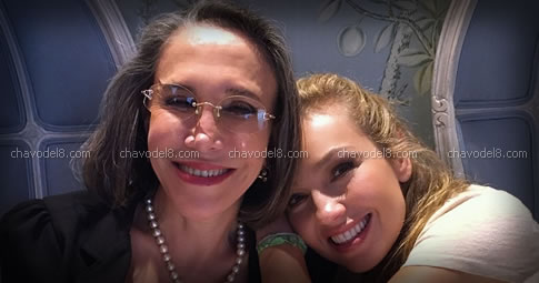 Florinda Meza y Thalia, julio 2015