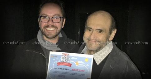Edgar Vivar recibe reconocimiento a su carrera artística en "Bright ideas"